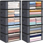 Fab totes 35L Closet Organizers, Foldable Under Bed Storage Containers by Fabtotes
