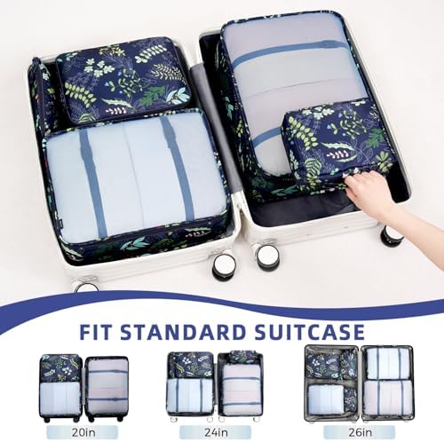 BAGAIL 8 Set Packing Cubes Luggage Packing Organizers - Image 5