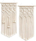 Mkono 2 Pcs Macrame Wall Hanging, Boho Woven Chic Tapestry Decor by Mkono