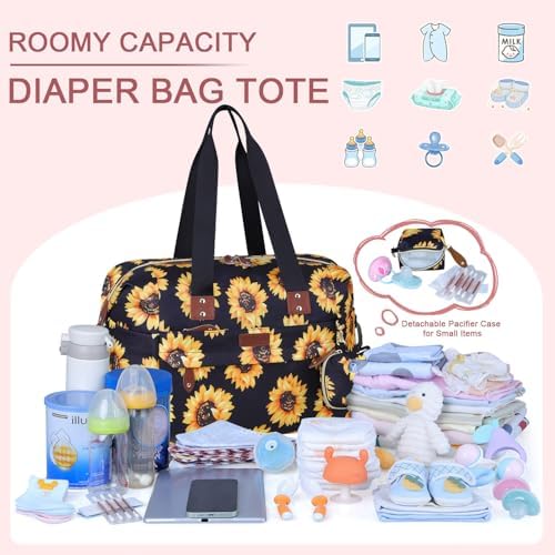 Pritent Diaper Bag Tote Waterproof Maternity Baby Bags - Image 3