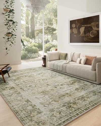 10 x12 Washable Area Rug for Living Room: Large Bedroom Rug Non Slip Carpet by palohom