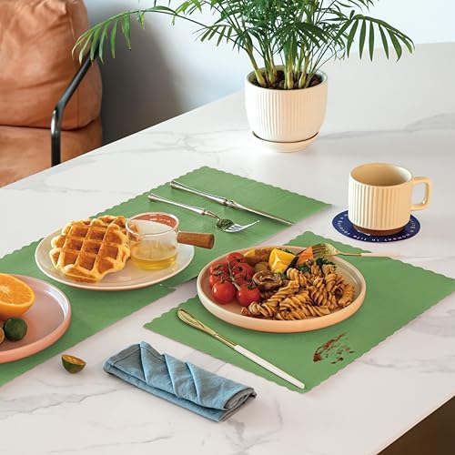 Fit Meal Prep 50 Pack Disposable Paper Placemats, 14 x 10 Inch Green - Image 5