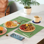 Fit Meal Prep 200 Pack Disposable Paper Placemats, 14 x 10 Inch Green - Image 5