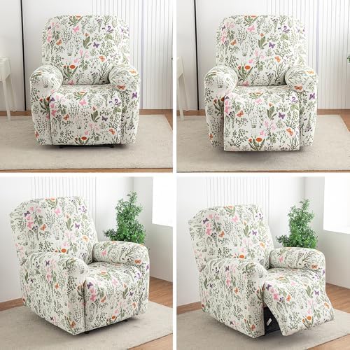 Recliner Chair Covers 4-Pieces Recliner Slipcovers Lazy Boy Chair Covers - Image 4