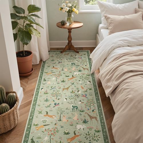 BESBLEE 2'6X6 Washable Kitchen Runner Rug, Animal Non Slip - Image 7
