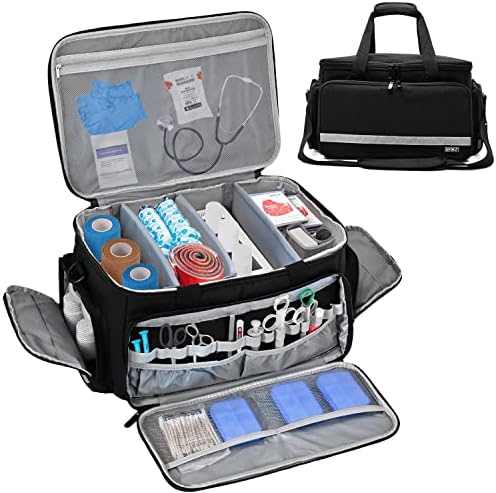 LEFOR·Z Home Health Nurse Bag Medical Bag Empty First Aid Storage by LEFOR%C2%B7Z