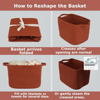 XUANGUO Woven Cotton Rope Storage Basket - Image 7
