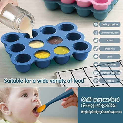 Silicone Freezer Tray with Lid, 1.5oz x 12 Pods - Image 4
