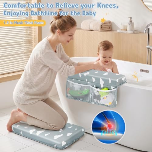 Comfortable Baby Bath Kneeler and Elbow Rest Pad Set - Image 2