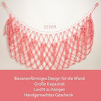 Large Stuffed Animal Storage Net or Hammock Wall Mounted Macrame Stuffed Animal - Image 6