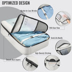 Veken 8 Set Packing Cubes for Travel Essentials, Anti-Wrinkle Buckled Suitcase - Image 4