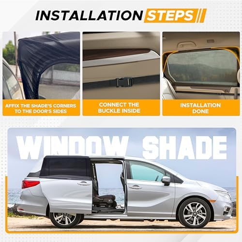 EcoNour Car Window Sun Shades for MPV, Minivan Rear Windows - Image 6