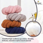 Uvvyui Knot Pillows, 14 Inch Decorative Throw Pillows Round Pillows Cushion - Image 3
