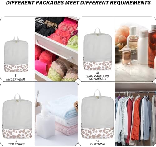 4 Set Packing Cubes Travel Luggage Organizers Compression cubes - Image 3