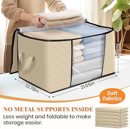 Fab totes 8 Pack Storage Bags for Clothes Blanket Storage Bins - Image 2