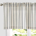 jinchan Linen Stripe Kitchen Valances by JINCHAN