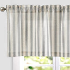 jinchan Linen Stripe Kitchen Valances by JINCHAN