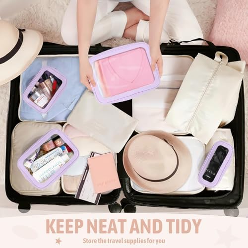 YOPCDJ 5PCS Diaper Bag Organizer Pouch Set, TSA Approved Toiletry Bag，Clear - Image 5