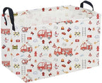 Sanjiaofeng Rectangular Fire Engine Storage Basket, Kids Toy Storage Bin by Sanjiaofen