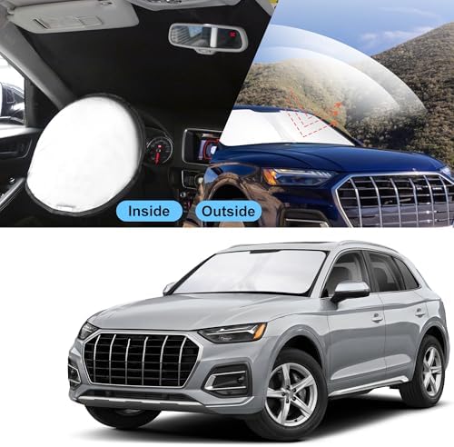 TINGLU Sun Shade for Audi Q5 2018-2024 2025 2026 Accessories Windshield Sun - Image 6
