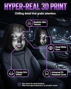 Creative Car Headrest Covers, Ghost Face Headrest Covers, Scary Covers - Image 4