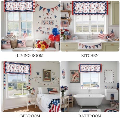 4th of July Kitchen Curtains Valances - Image 6