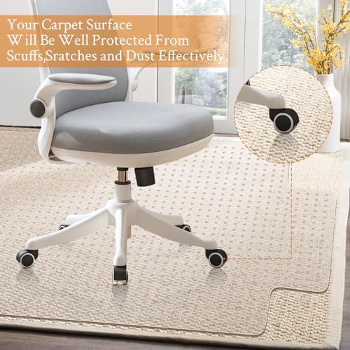 KMAT Office Chair Mat for Carpet, Computer Desk Mat - Image 5