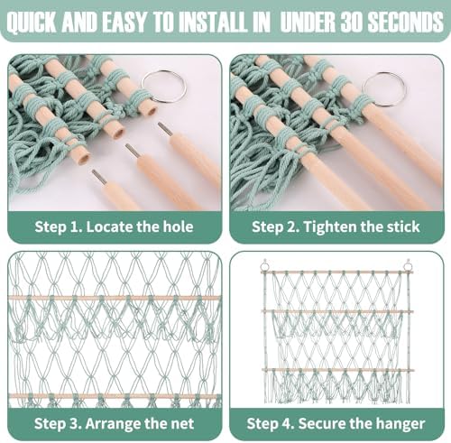 Stuffed Animal Net or Hammock Large Wall Hanging Organizer - Image 3
