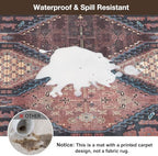 Floor Mat for Home 5×7ft, Easy Clean Plastic Rug-Like Pattern Area Mat for - Image 2
