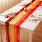 4 Pcs Fall Tulle Table Runners for Wedding Table Decor - Image 5