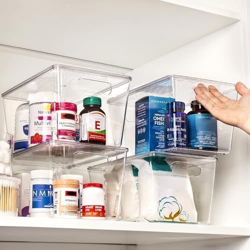 Vtopmart 2 Pack Clear Stackable Storage Bins - Image 4