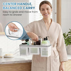 BYUNER Plastic Shower Caddy Dorm: Portable Shower Basket Tote - Image 5