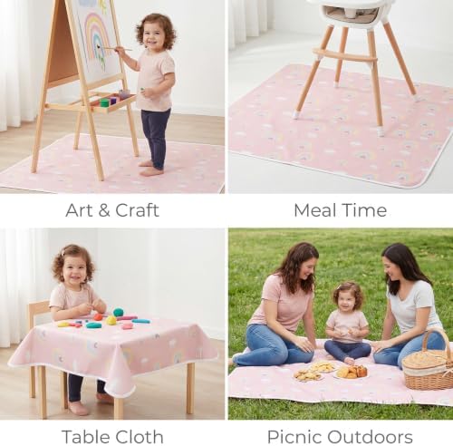 Splat Mat for Under High Chair, Waterproof Washable High Chair Floor Mat - Image 7