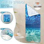 Seawater Bathtub Mat Non Slip, Ocean Waves Bath Tub Mat Baby Bath Mats - Image 6