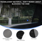 2PCS Car Window Shade, 18.9"×31.1" Magnetic Auto Rear Side Window Cling Sunshade - Image 5