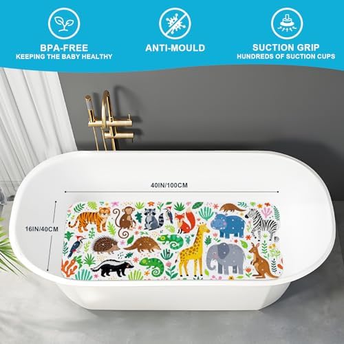 XIYUNTE Bath Mat for Tub Non Slip Bathtub Mat Non Slip 40x16 Baby Bath Mat - Image 2