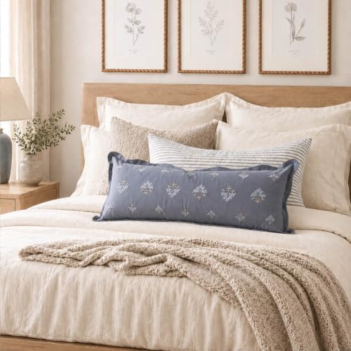 BlissBlush Long Lumbar Pillow Cover 14x36 - Image 3