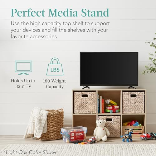 Best Choice Products Kids Bookcase 6-Cube Storage Organizer, 11in Shelf Opening - Image 5