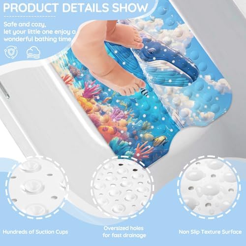 Kids Bathtub Mat, Non Slip Cartoon Bath Mat - Image 3