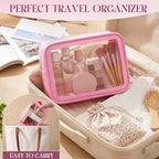 Hsei 20 Pcs Clear Makeup Bags Diaper Bag Organizer Travel Toiletry Bags - Image 5