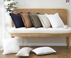 Foindtower Decorative Linen Fringe Throw Pillow Covers Cozy Boho Farmhouse - Image 7