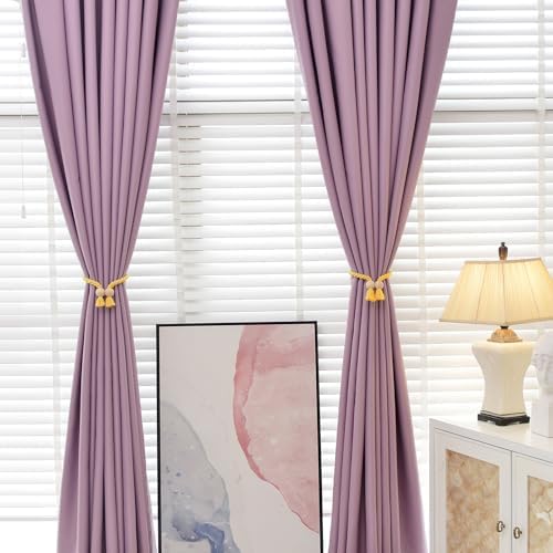 NICEEC 2 Pack Wooden Ball Magnetic Curtain Tiebacks Boho Home Decor Drape Tie - Image 5