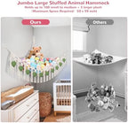 82.7x59x59 Inch Jumbo Stuffed Animal Storage Hammock Corner Toy Net - Image 4