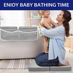 Baby Bath Kneeler and Elbow Rest Pad Set, Memory Foam Cushion - Image 6
