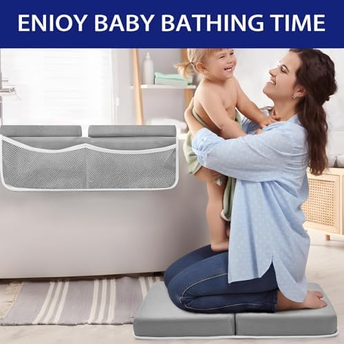 Baby Bath Kneeler and Elbow Rest Pad Set, Memory Foam Cushion - Image 6