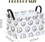 Kids Storage Basket Empty, Baseball Waterproof Storage Bins Organizer, Foldable - Image 7