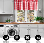 Hiasan Buffalo Plaid Curtains Valances, 42W x 18L, 1 Panel - Image 6