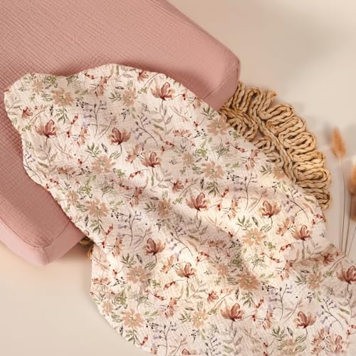 lulumoon Muslin Changing Pad Cover: 32x16 Fit Standard Rectangle Pad - Image 6
