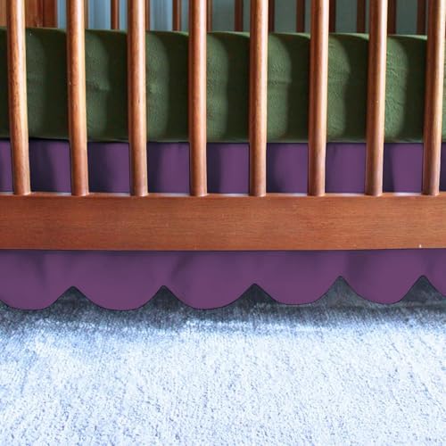 100% Microfiber Scalloped Crib Skirt 28"x 52" by Unknown