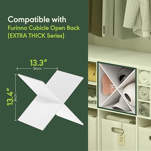 Furinno Cubicle Cube Insert, X-Shelf Cube Organizer, Fits into Furinno Extra - Image 4